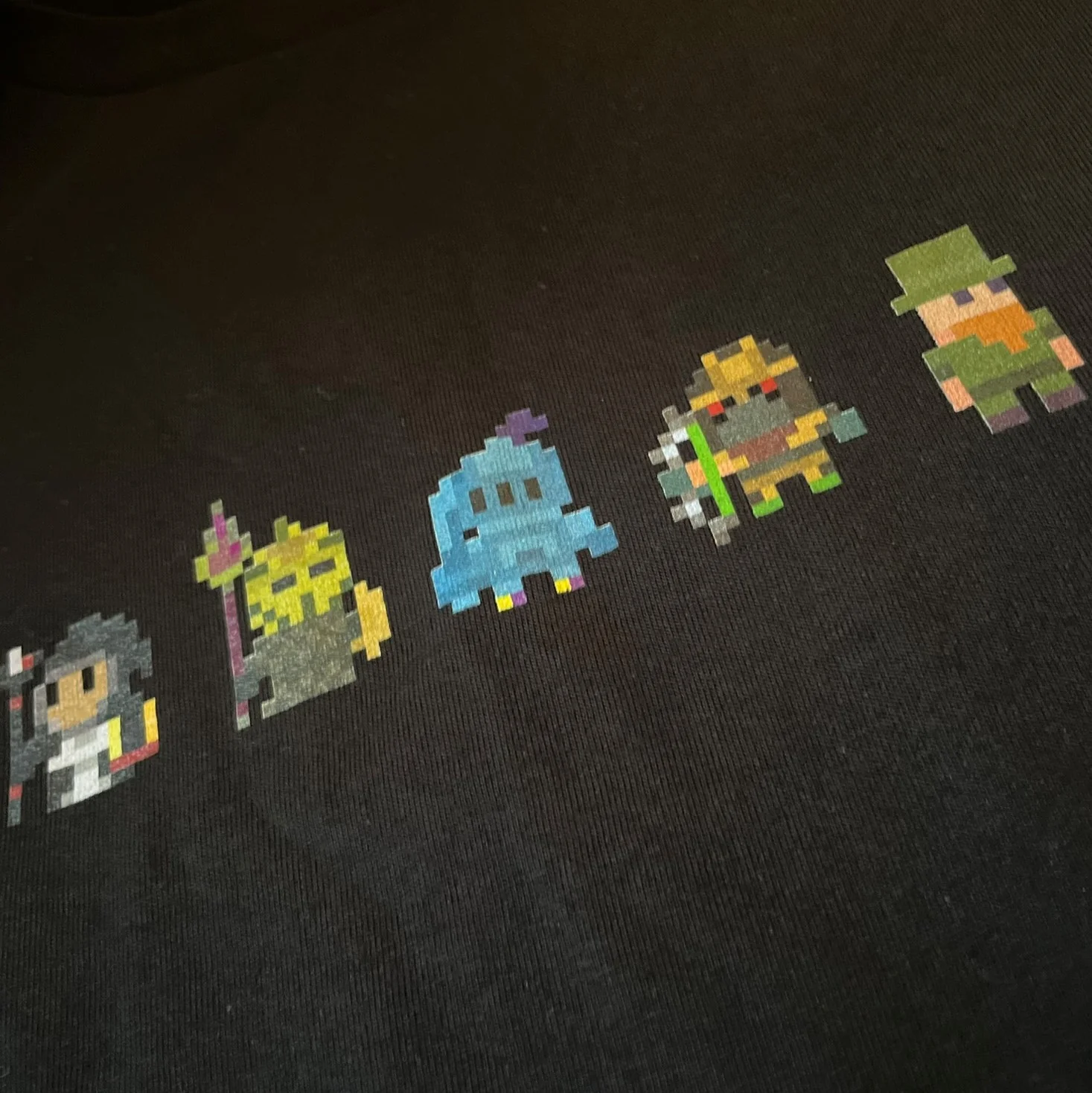 Pixel Character Tee - Black - Image 3