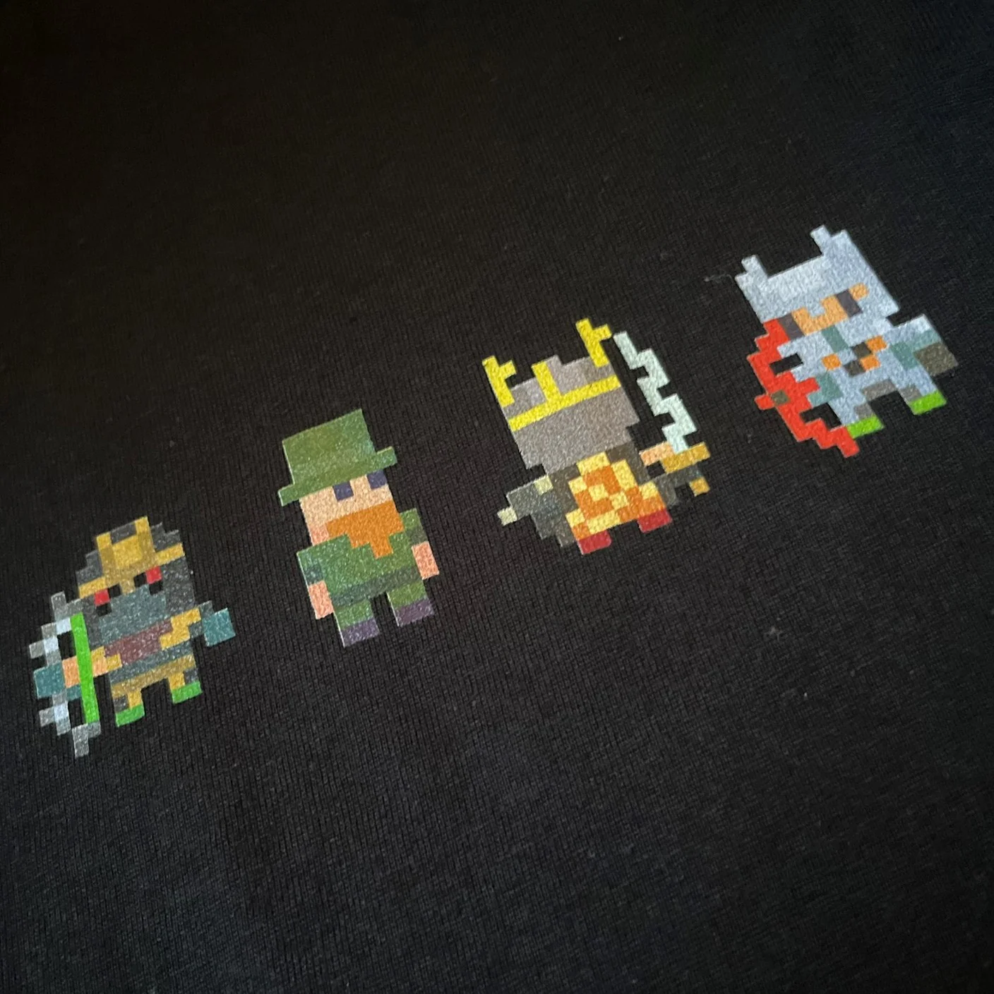 Pixel Character Tee - Black - Image 4